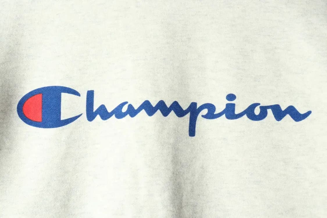 W(L) 챔피온 맨투맨 티셔츠 USA 빅로고 멜란지 아이보리-161DC 상품이미지5