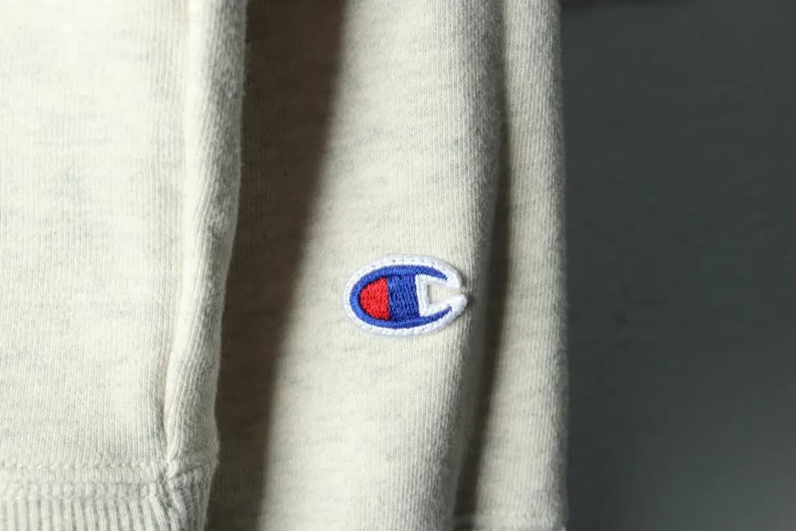 W(L) 챔피온 맨투맨 티셔츠 USA 빅로고 멜란지 아이보리-161DC 상품이미지6