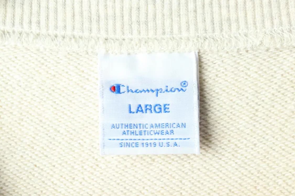 W(L) 챔피온 맨투맨 티셔츠 USA 빅로고 멜란지 아이보리-161DC 상품이미지7