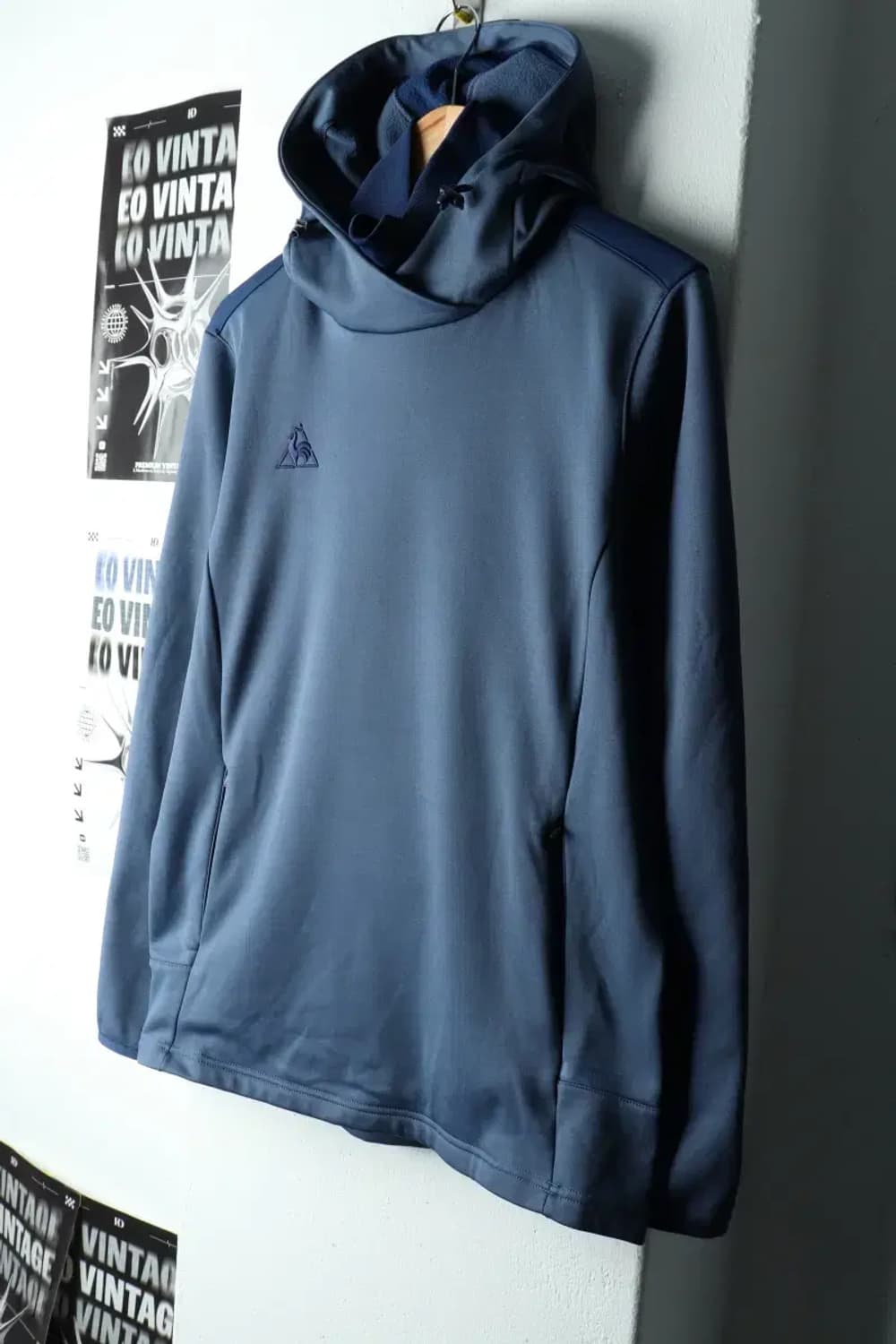 (L) 르꼬끄 후드집업 블루 폴리 기모-16195 상품이미지1