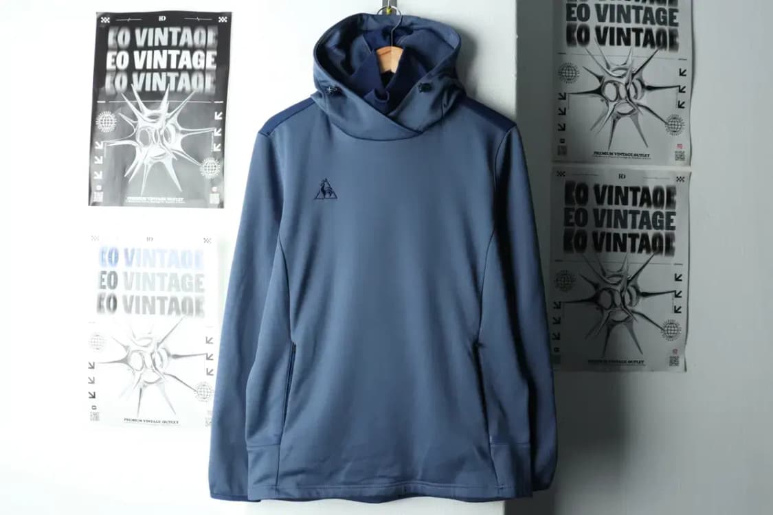 (L) 르꼬끄 후드집업 블루 폴리 기모-16195 상품이미지2