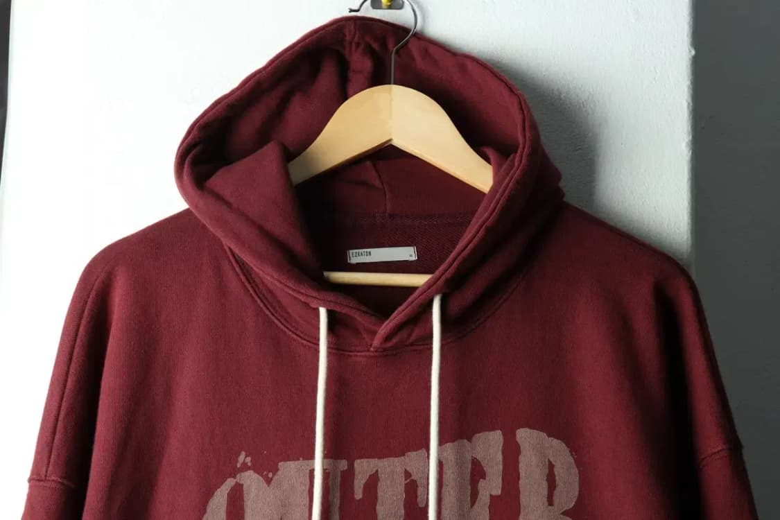 (XL-2XL) 에즈카톤 후드티셔츠 버건디 올드스쿨-16196 상품이미지3