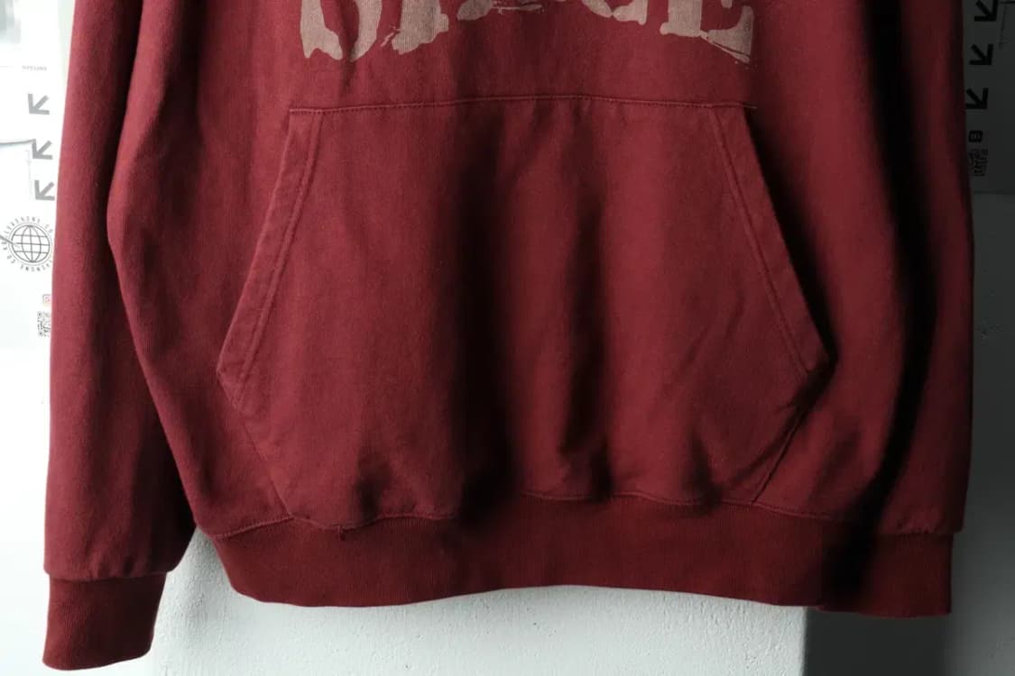 (XL-2XL) 에즈카톤 후드티셔츠 버건디 올드스쿨-16196 상품이미지4