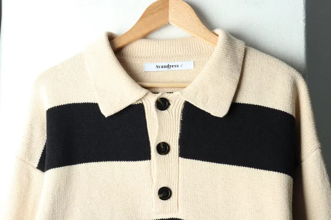 (L-XL) 어반드레스 니트 카라 스트라이프 쿠앤크-1619C 상품이미지3