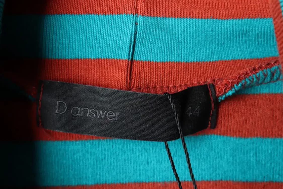 (M) 디앤에스알 긴팔티셔츠 새상품 터틀넥 스트라이프 컬러믹스-1619F 상품이미지5