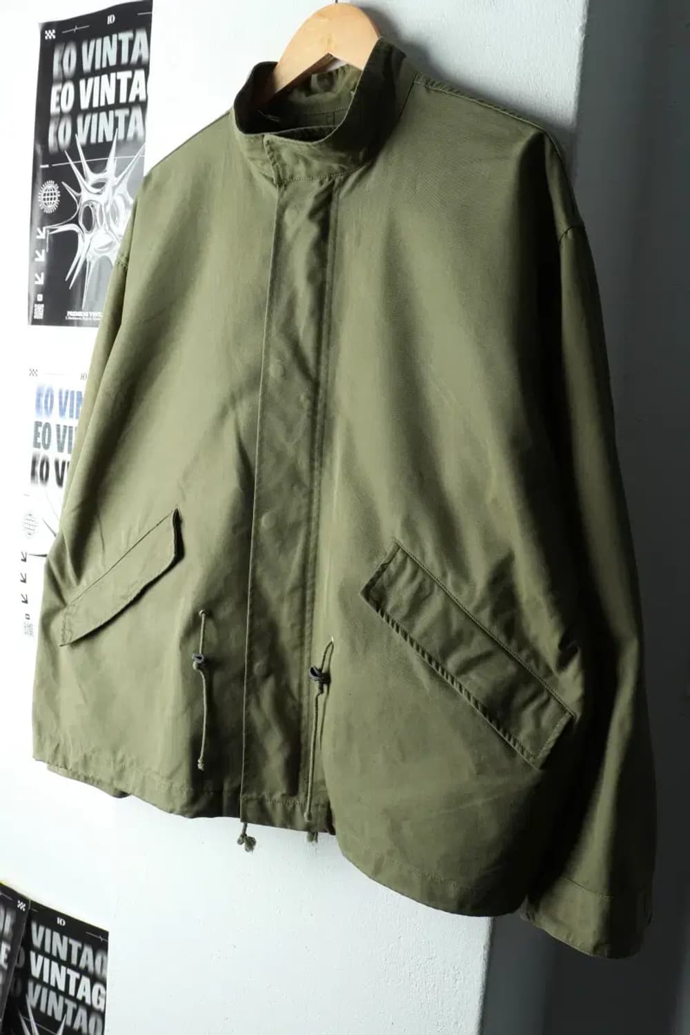 (M-L) 유니폼 브릿지 집업 바람막이 점퍼자켓 크롭 카키-161A0 상품이미지1