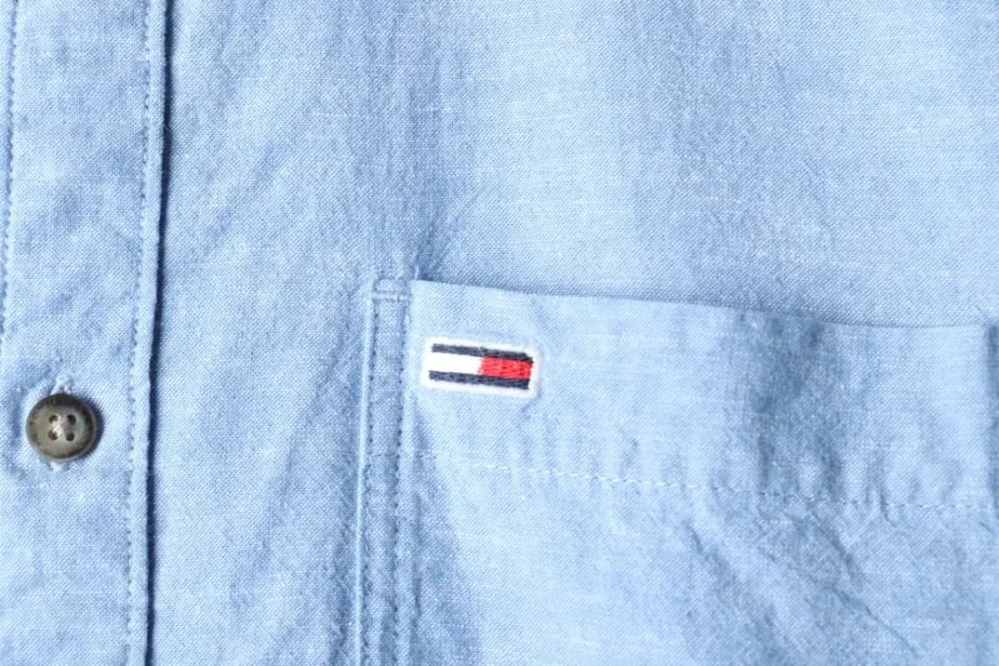 (L) 타미힐피거 셔츠 남방 연블루 린넨 마-161A2 상품이미지5
