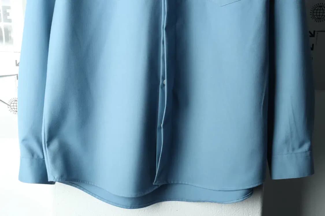 (S) 에스에스와이 셔츠 남방 블루 폴리 놈코어-161A3 상품이미지4