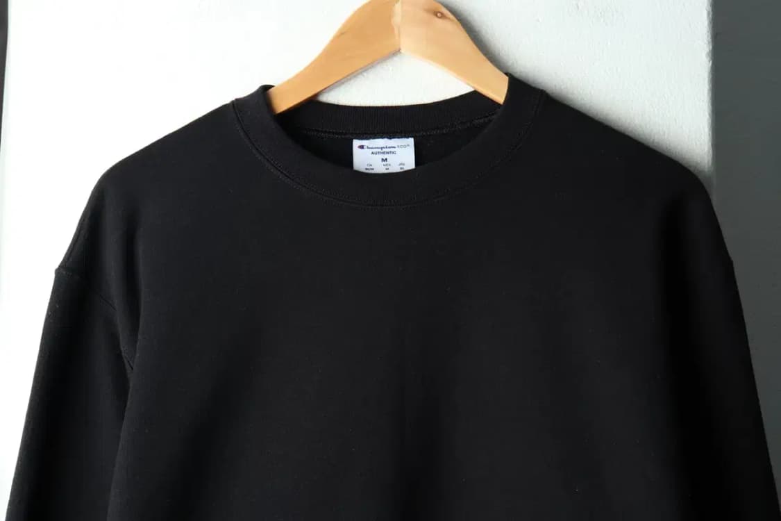 (XL) 챔피온 맨투맨 티셔츠 블랙 기모 올드스쿨-161A5 상품이미지3