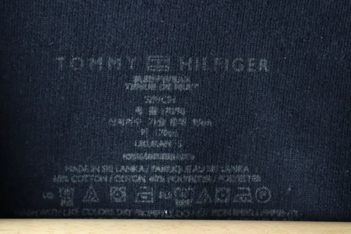 (M-L) 타미힐피거 긴팔티셔츠 빅로고 네이비 올드스쿨-161FD 상품이미지7