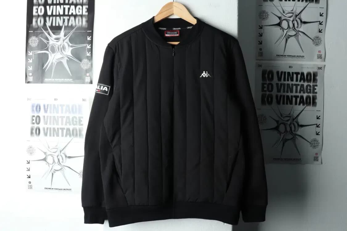 (XL) 카파 집업 바람막이 점퍼자켓 패디드 누빔 기모 블랙-161FE 상품이미지2