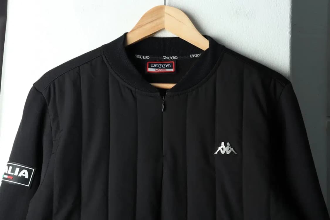 (XL) 카파 집업 바람막이 점퍼자켓 패디드 누빔 기모 블랙-161FE 상품이미지3