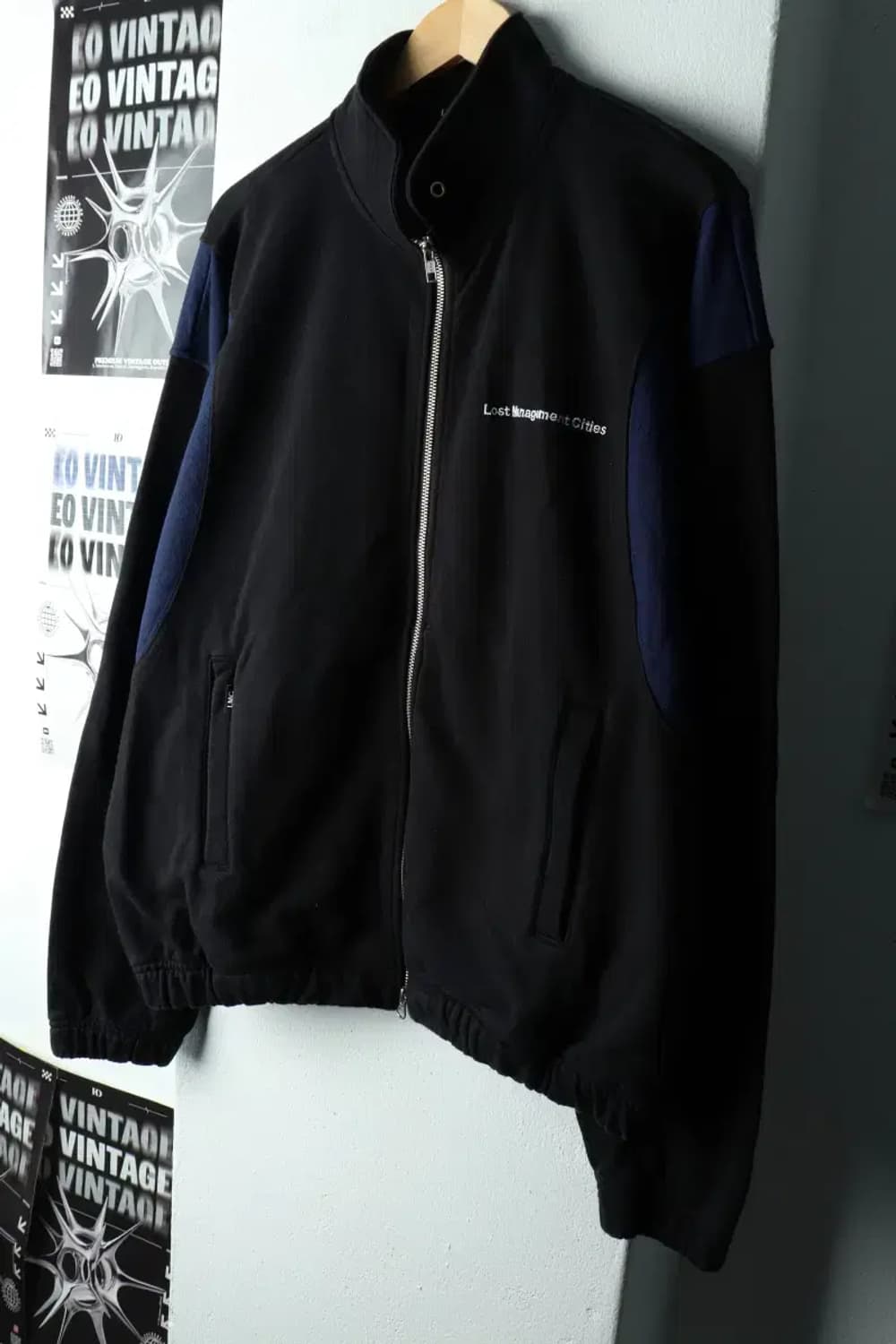 (L-XL) 엘엠씨 집업 바람막이 점퍼자켓 헤비 블랙 스트릿-161FF 상품이미지1