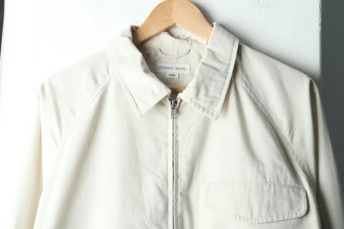 (S-M) 토마스모어 집업 바람막이 점퍼자켓 블루종 베이지-16202 상품이미지3