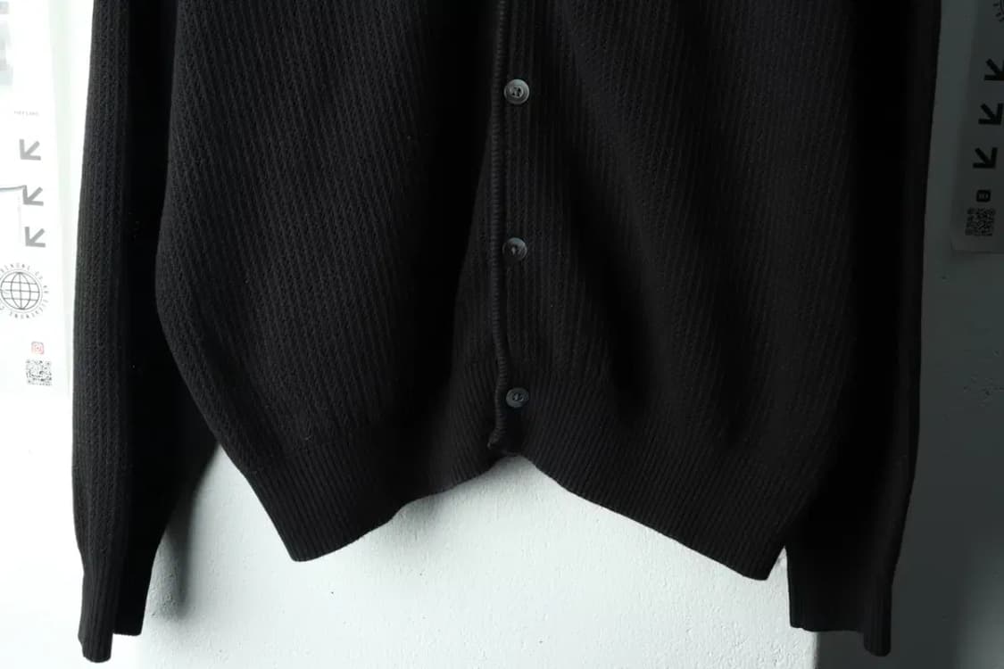 (XL) 블랭크룸 니트 가디건 블랙 매쉬 놈코어 블랙웨어-16203 상품이미지4