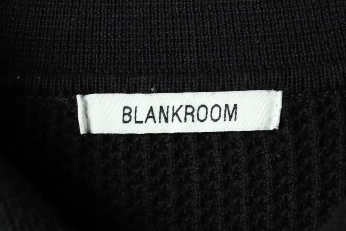 (XL) 블랭크룸 니트 가디건 블랙 매쉬 놈코어 블랙웨어-16203 상품이미지5