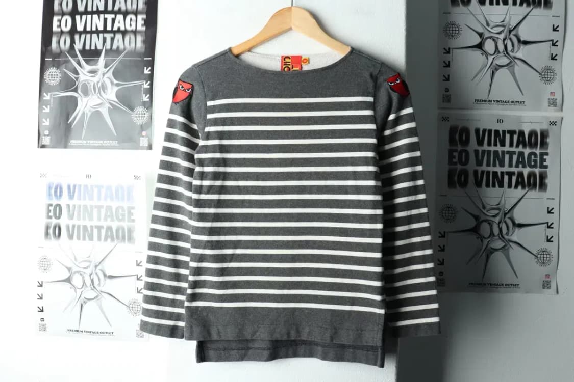 W(S) 럭키슈에뜨 긴팔티셔츠 스트라이프 그레이-16204 상품이미지2