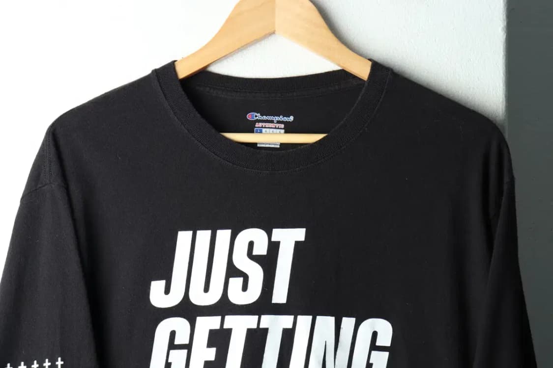 (L) 챔피온 긴팔티셔츠 크로스 블랙 올드스쿨-16205 상품이미지3