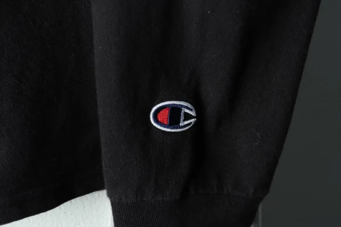 (L) 챔피온 긴팔티셔츠 크로스 블랙 올드스쿨-16205 상품이미지5