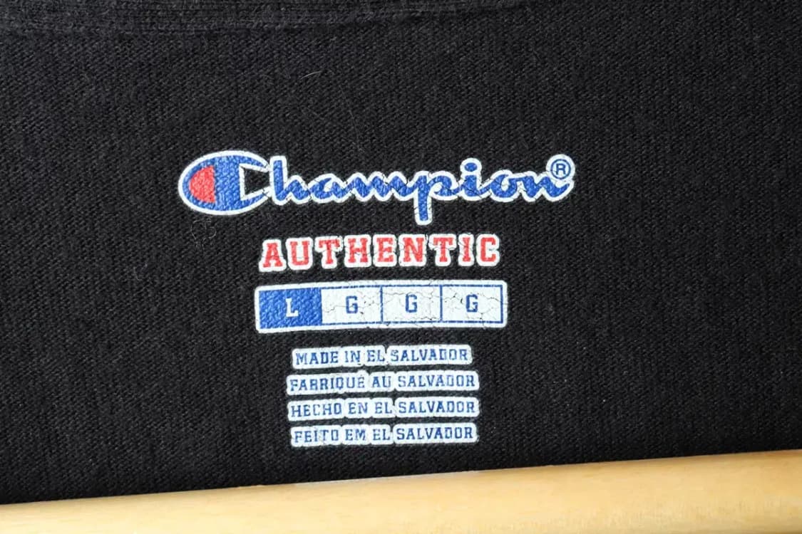 (L) 챔피온 긴팔티셔츠 크로스 블랙 올드스쿨-16205 상품이미지7