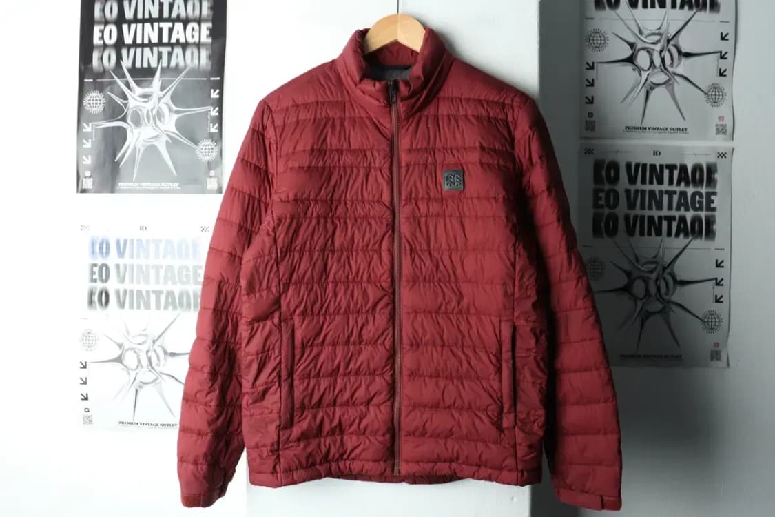 (M-L) 코오롱스포츠 패딩 점퍼자켓 덕다운 경량 버건디-16206 상품이미지2