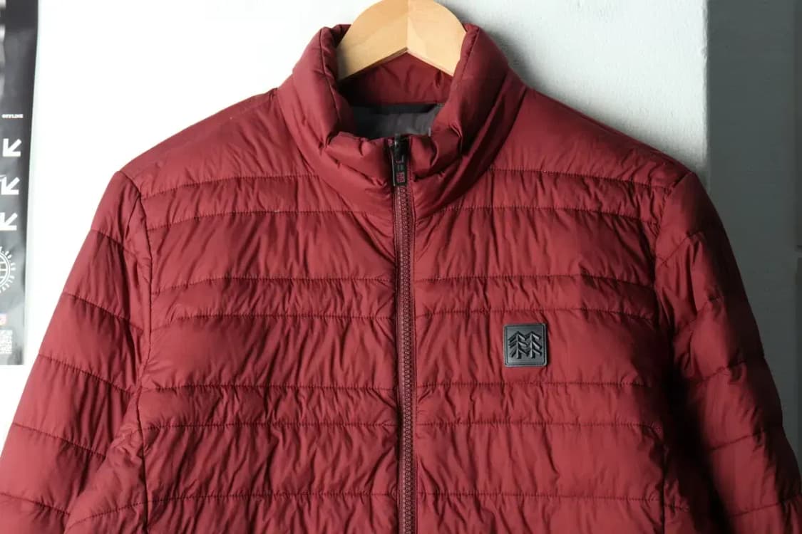 (M-L) 코오롱스포츠 패딩 점퍼자켓 덕다운 경량 버건디-16206 상품이미지3