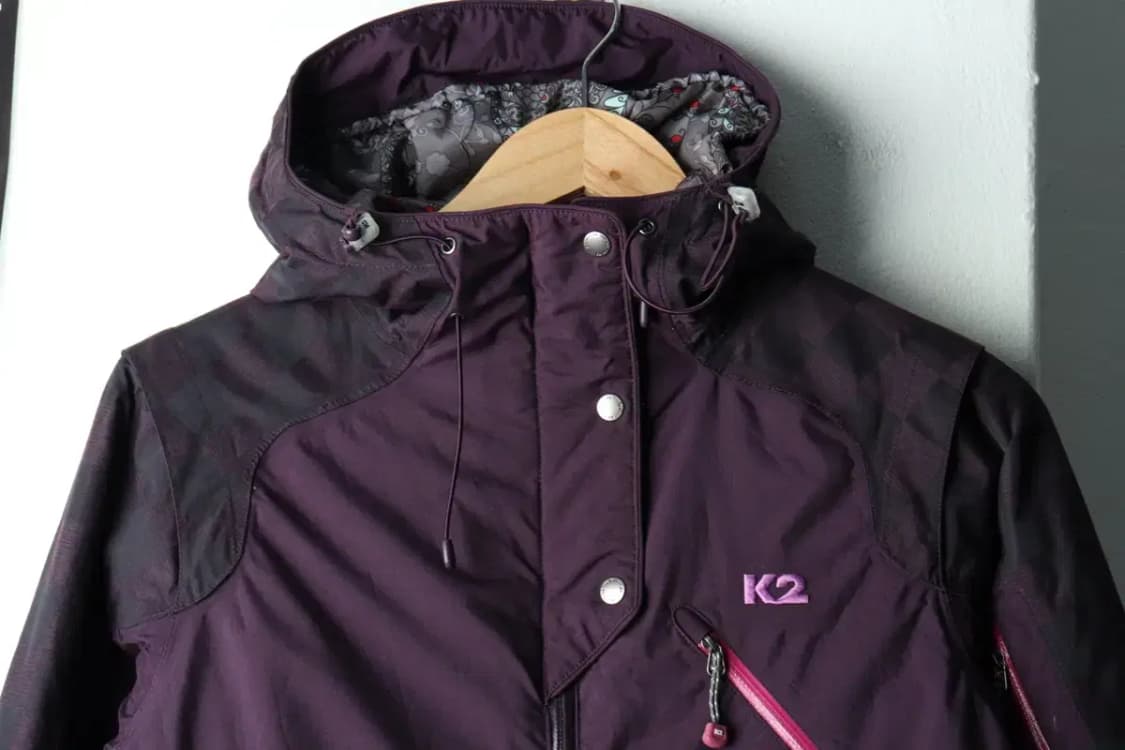 W(L) K2 케이투 패딩 점퍼자켓 경량 체크 퍼플-16208 상품이미지3