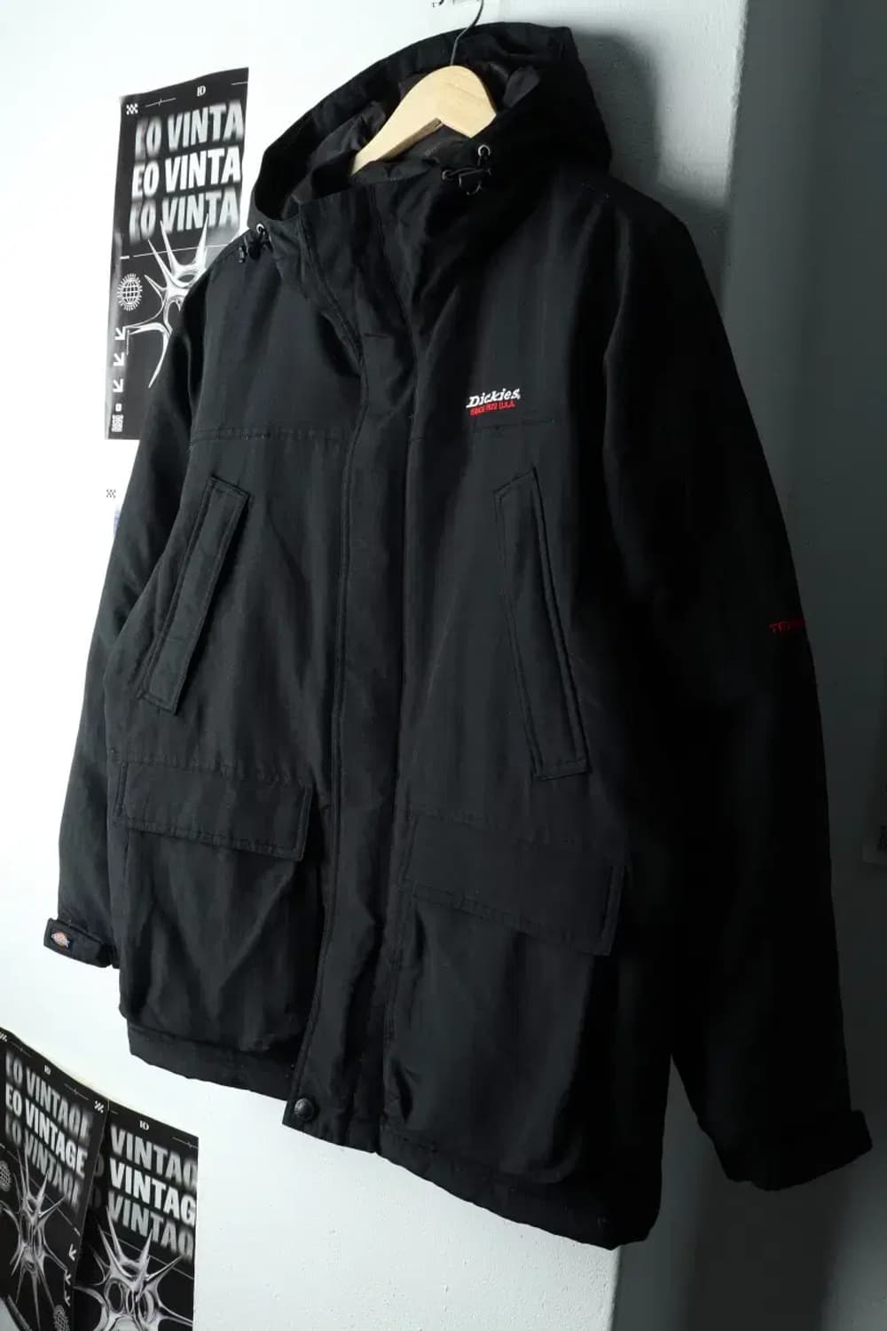 (M-L) 디키즈 패딩 점퍼자켓 테크웨어 덕다운 블랙-1620A 상품이미지1