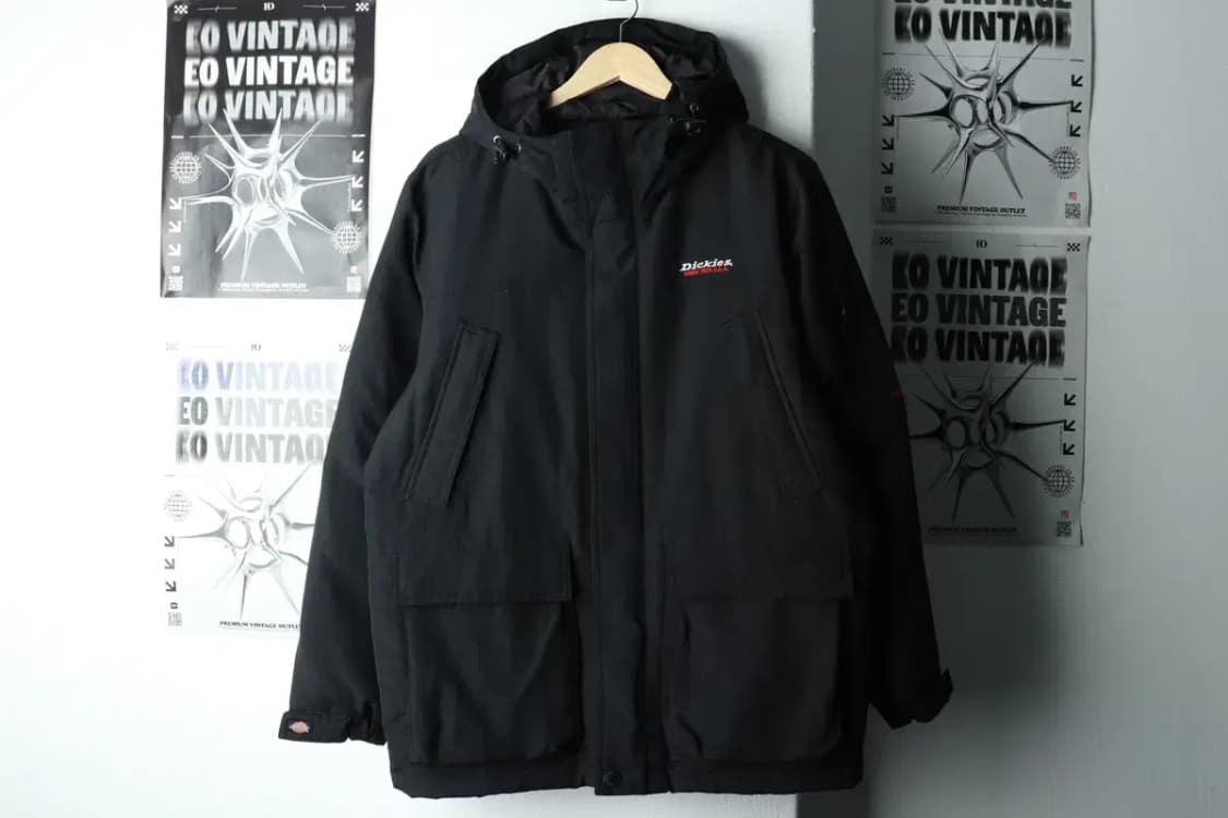 (M-L) 디키즈 패딩 점퍼자켓 테크웨어 덕다운 블랙-1620A 상품이미지2