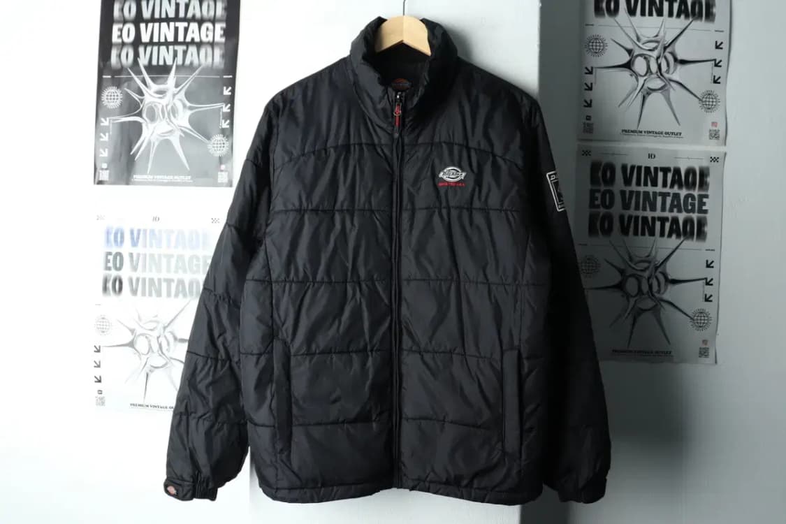 (M-L) 디키즈 패딩 점퍼자켓 경량 블랙 올드스쿨-1620C 상품이미지2