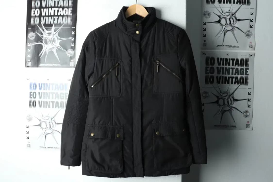 W(M-L) 아르마니 패딩 점퍼자켓 경량 라이더 블랙 테크웨어-1620D 상품이미지2