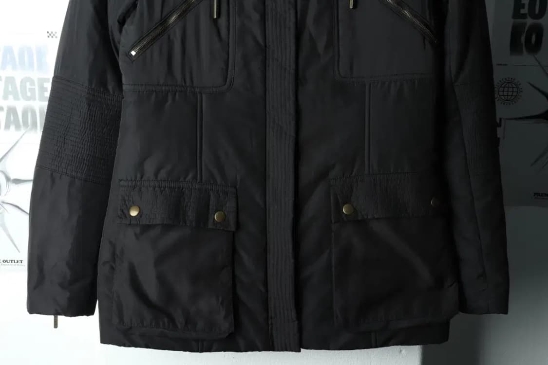 W(M-L) 아르마니 패딩 점퍼자켓 경량 라이더 블랙 테크웨어-1620D 상품이미지4