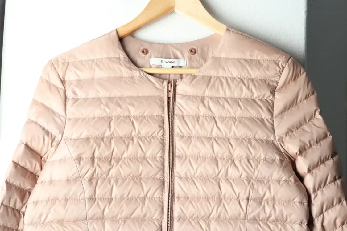 W(L) 손정완 패딩 점퍼자켓 핑크 경량 덕다운 롱-1620E 상품이미지3