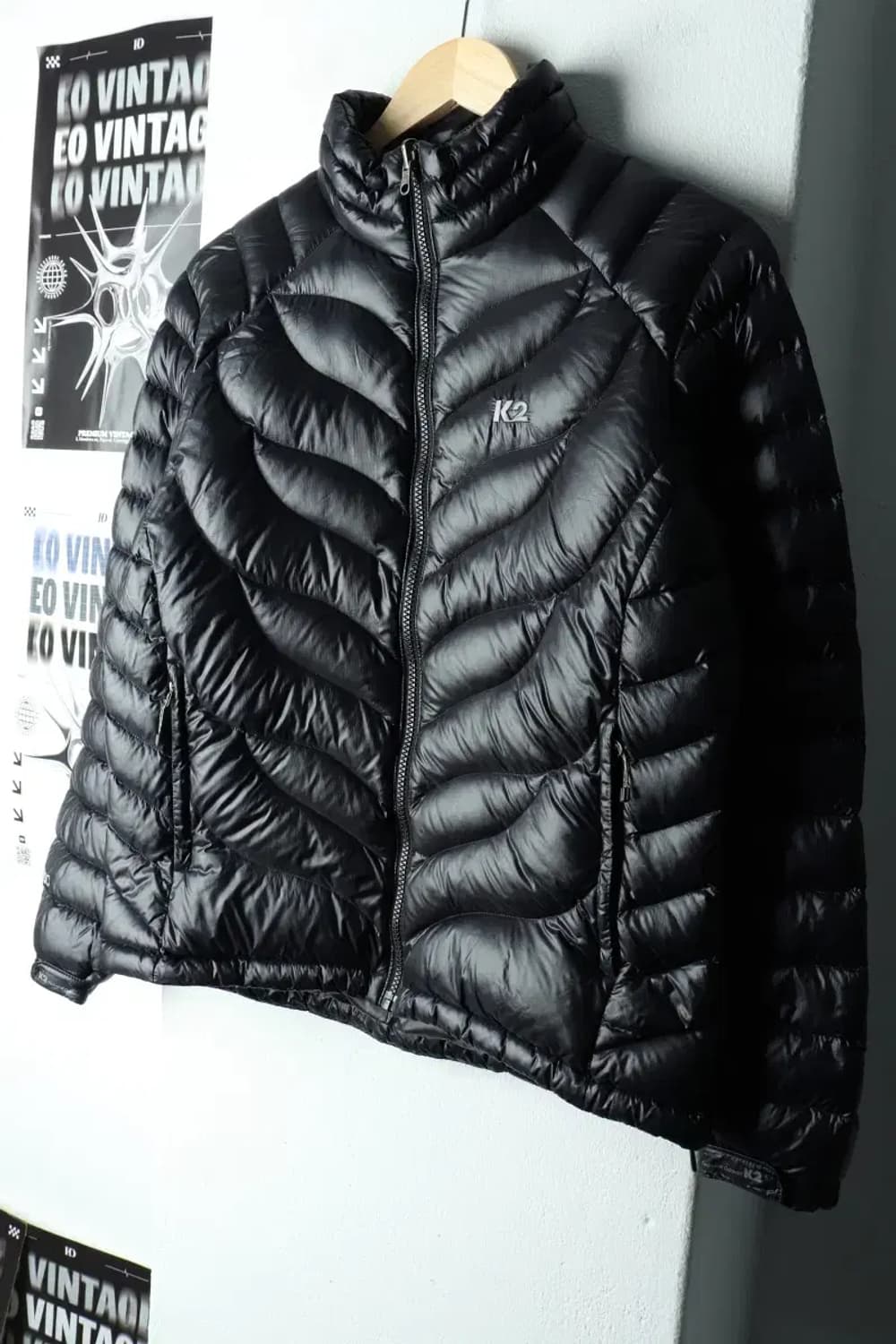 W(XL) K2 케이투 패딩 점퍼자켓 구스다운 경량 블랙-1620F 상품이미지1