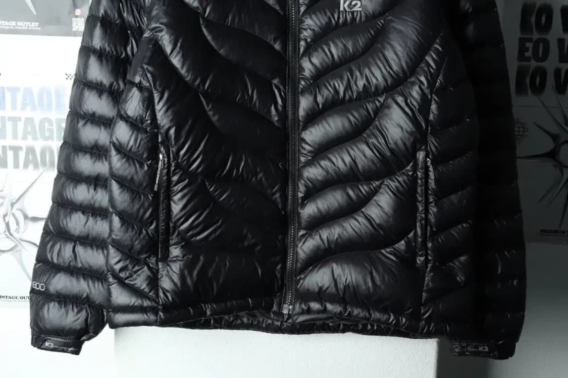 W(XL) K2 케이투 패딩 점퍼자켓 구스다운 경량 블랙-1620F 상품이미지4