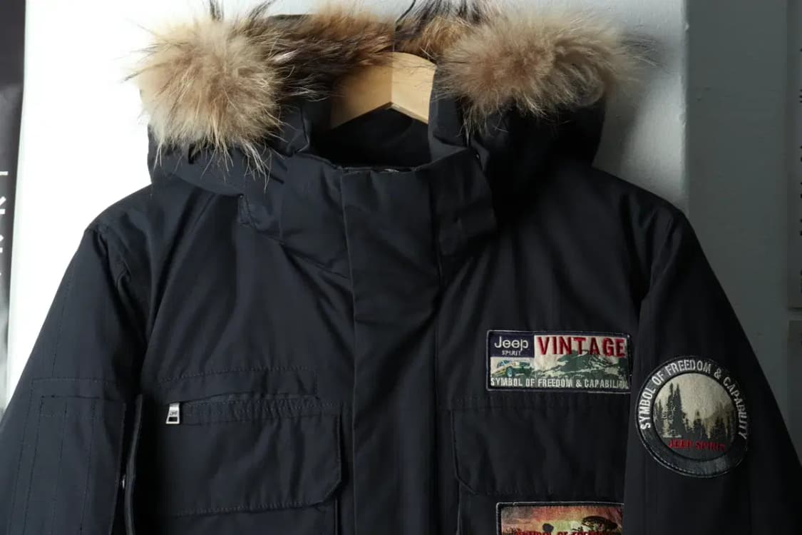 (M-L) 지프 패딩 점퍼자켓 네이비 패치 덕다운 아메카지-16211 상품이미지3