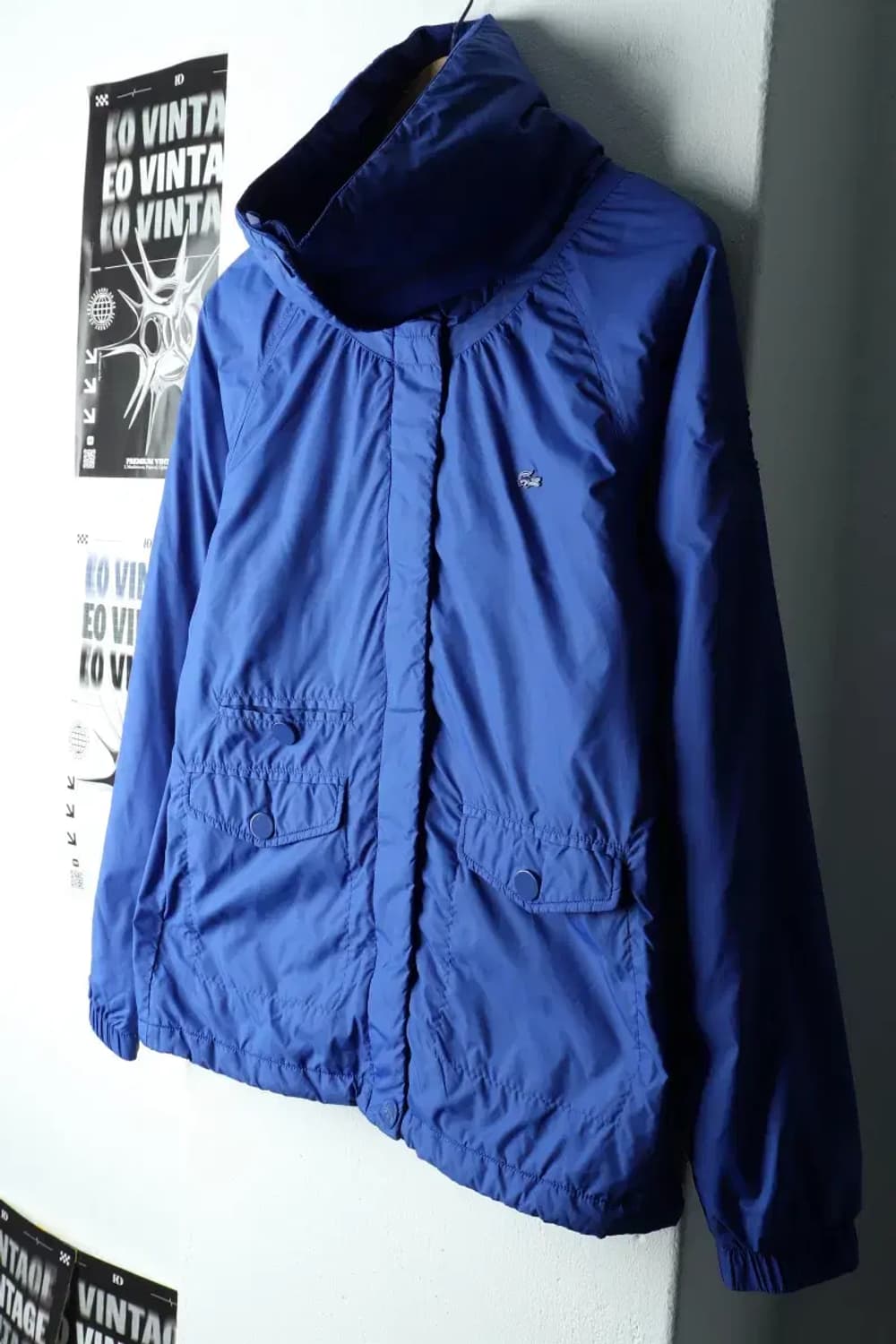 W(L-XL) 라코스테 패딩 점퍼자켓 경량 블루-16215 상품이미지1