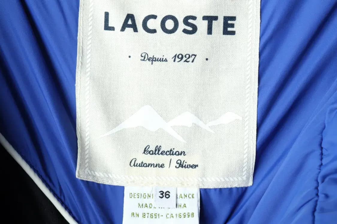 W(L-XL) 라코스테 패딩 점퍼자켓 경량 블루-16215 상품이미지8