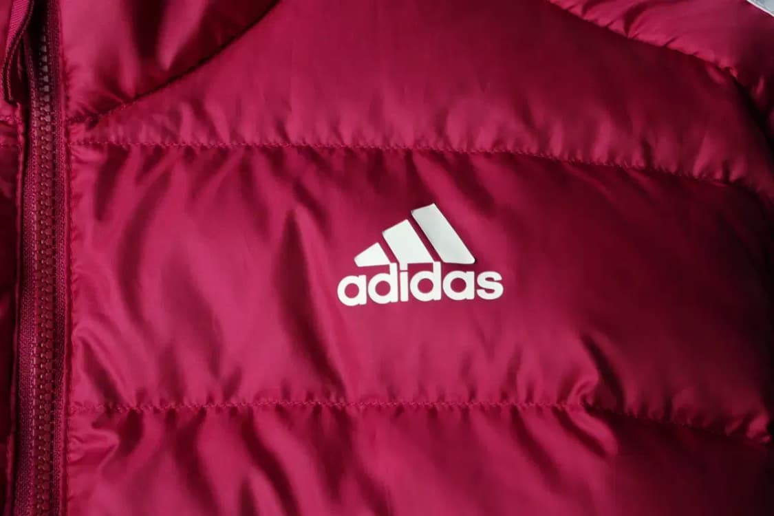 W(L-XL) 아디다스 패딩 점퍼자켓 경량 덕다운 퍼플 삼선-16216 상품이미지5