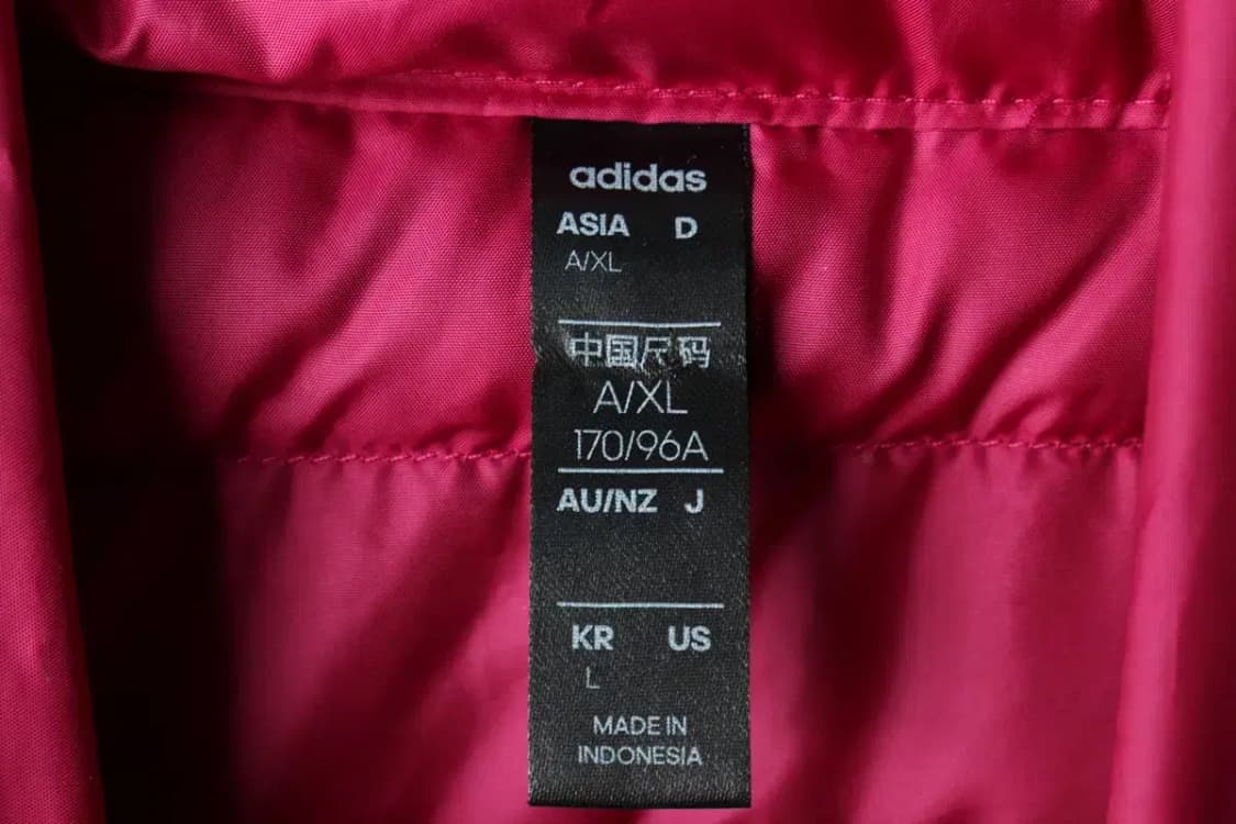 W(L-XL) 아디다스 패딩 점퍼자켓 경량 덕다운 퍼플 삼선-16216 상품이미지6