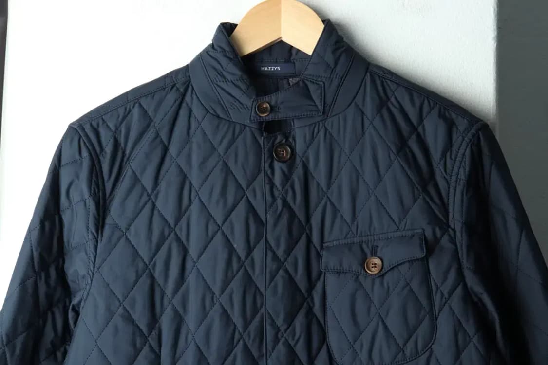 (M-L) 헤지스 패딩 점퍼자켓 경량 퀄팅 네이비-16218 상품이미지3