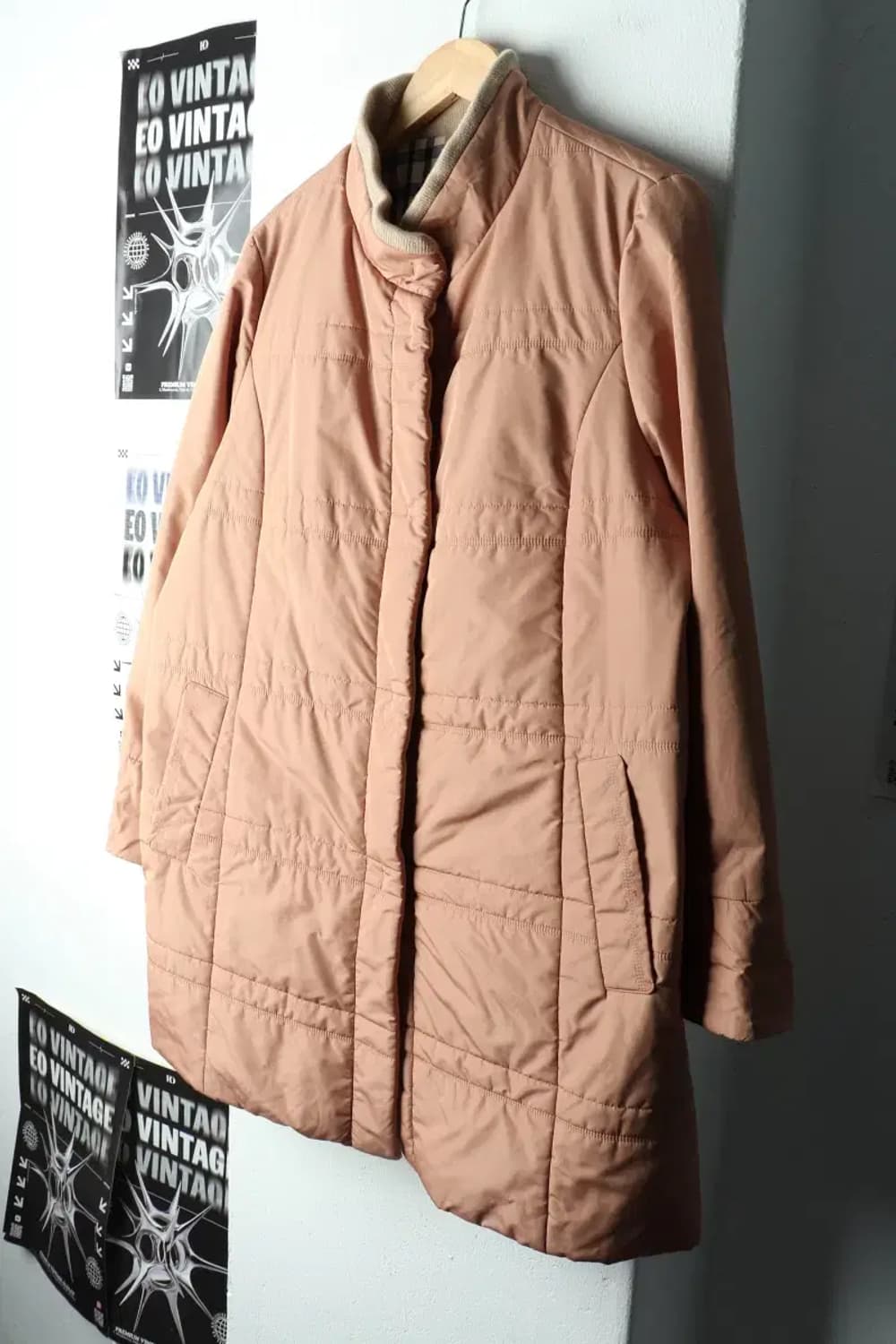 W(M-L) 닥스 패딩 점퍼자켓 경량 카멜 롱-16219 상품이미지1