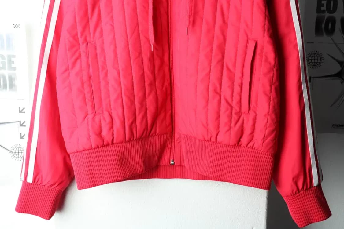 W(L) 아디다스 패딩 점퍼자켓 경량 후드 핑크 올드스쿨-1621A 상품이미지4