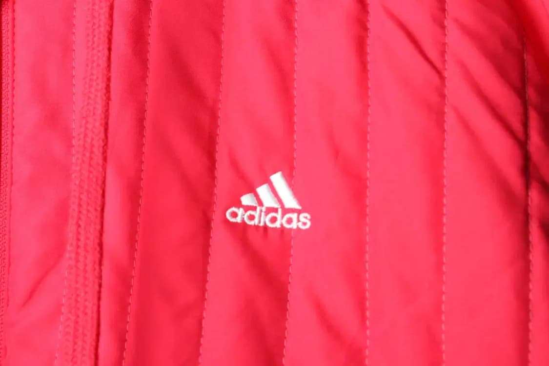 W(L) 아디다스 패딩 점퍼자켓 경량 후드 핑크 올드스쿨-1621A 상품이미지5