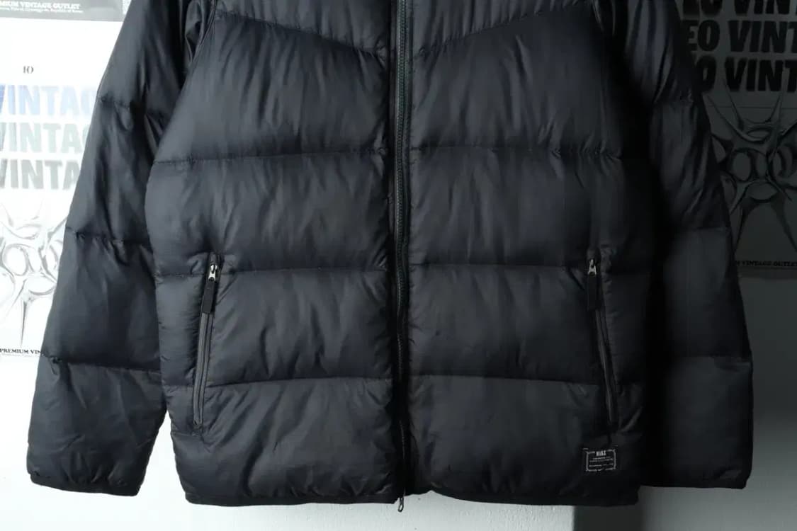 (M-L) 나이키 패딩 점퍼자켓 구스다운 블랙 올드스쿨 푸퍼-1621E 상품이미지4