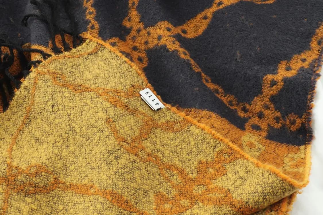 (F) 엘르 목도리 머플러 롱 숄 포근 따뜻 패턴-25F6 상품이미지3