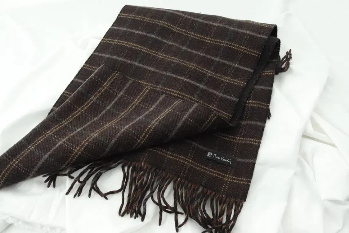 (F) 피에르가르뎅 목도리 머플러 딥브라운 포근 따뜻 보들-25FA 상품이미지2