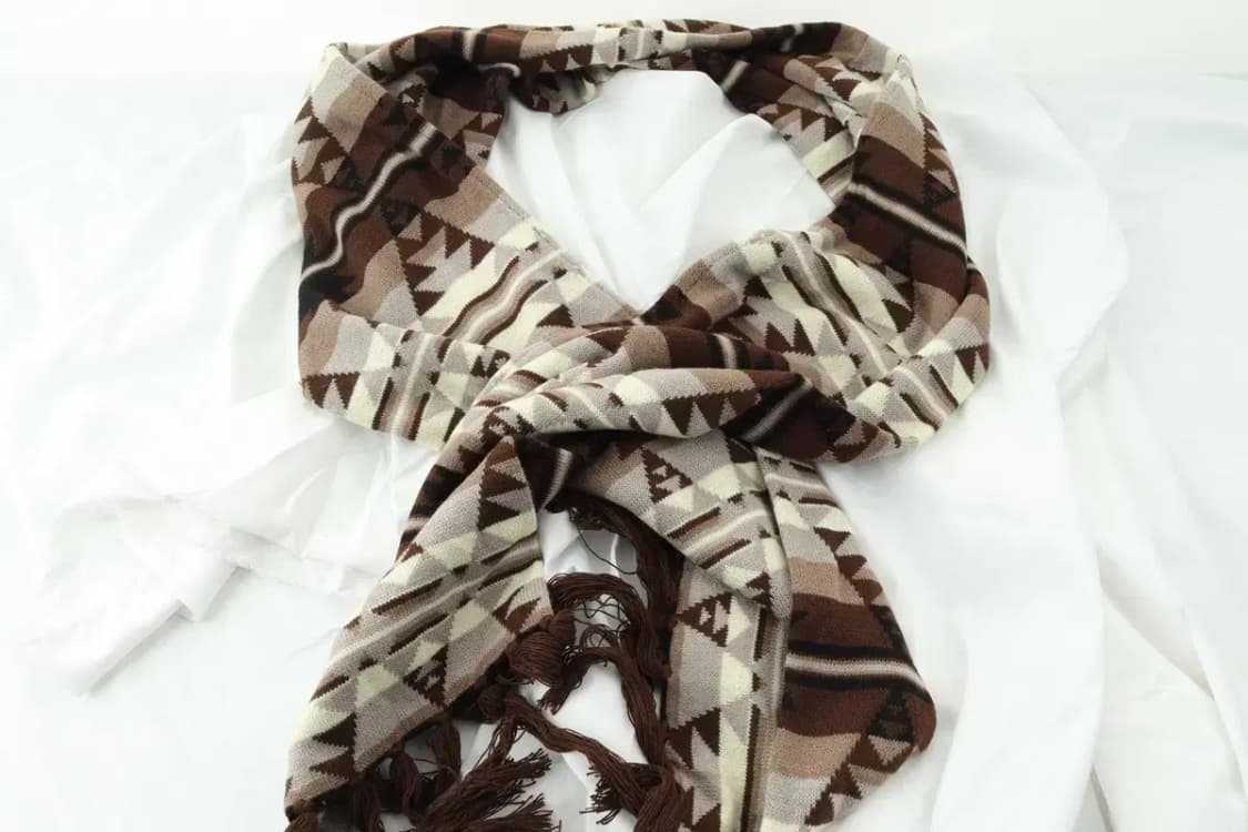 (F) 브랜드빈티지 목도리 머플러 노르딕 숏 쁘띠 아메카지-25FC 상품이미지4