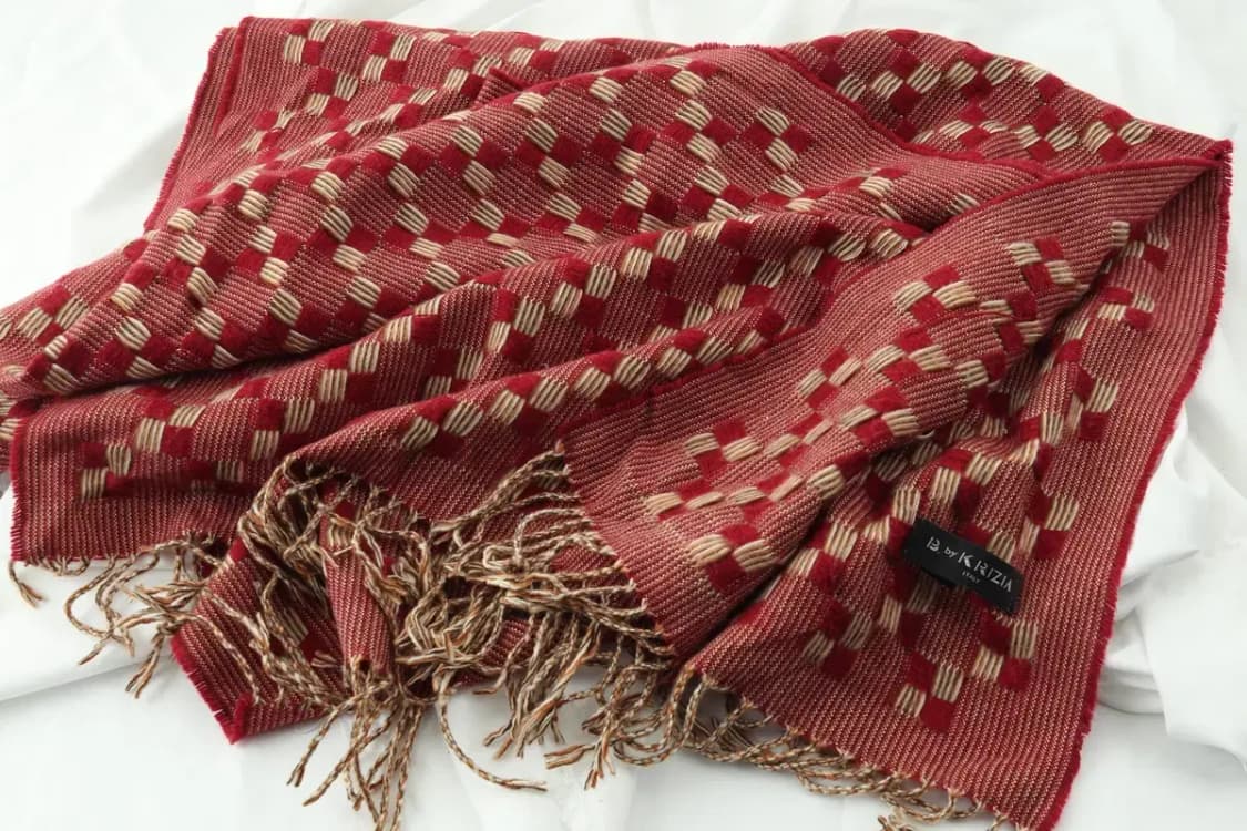 (F) 크리지아 목도리 머플러 이태리 자수 패턴 고급 보들-2601 상품이미지2