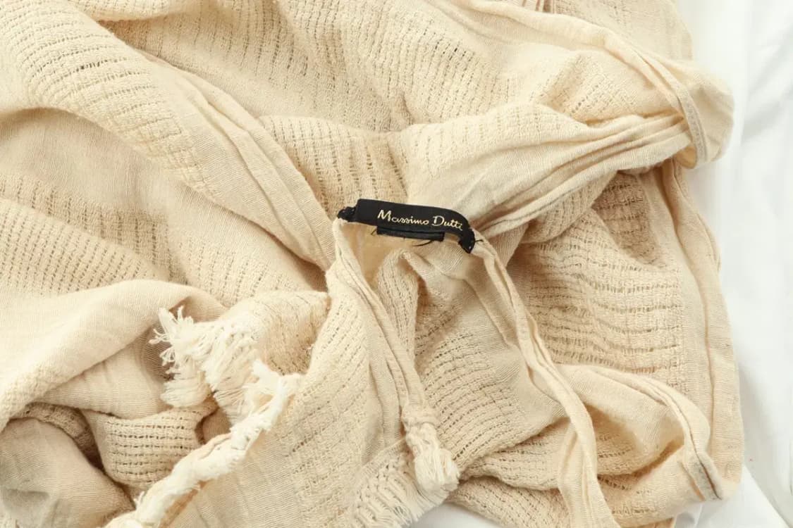 (F) 마시모두띠 목도리 머플러 롱 숄 케이프 베이지 가볍-2602 상품이미지3